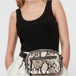 All Saints Snake printed Crossbody